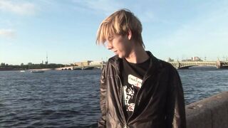 Hard cocked blond fucks the perfect ass of the boy