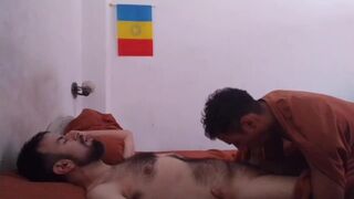 Waking up my hairy male with a nice blowjob, taking advantage of his morning boner. - 13 image