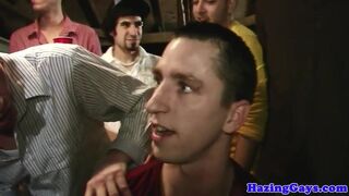 Hazed straightys suck and one gets fucked - 1 image