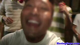 Hazed straightys suck and one gets fucked - 2 image