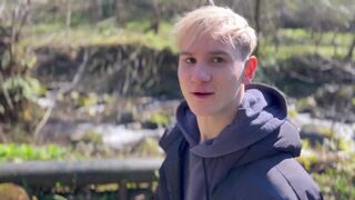 The cute guy hesitates to suck a cock, but in the end he agrees and gets a juicy dick in his mouth - 2 image