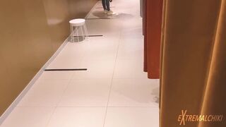 Twinks suck in fitting room