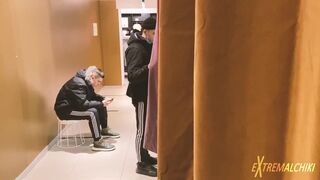 Twinks suck in fitting room