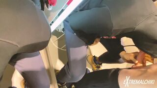 Twinks suck in fitting room