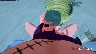 One Piece Yaoi - Zoro x Sanji Handjob and Blowjob in a beach - anime Manga Gay - 13 image