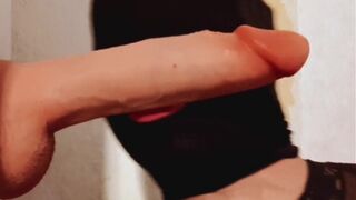 Sloppy slurping dildo