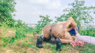 Sexy teen boys fun in forest cumshot - 15 image