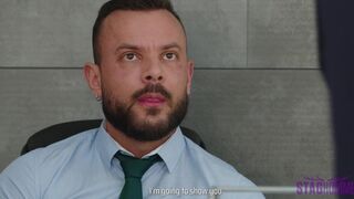 Staghomme Sir Peter seals business deal with Bastian Karim creampie