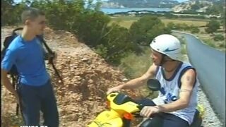 Horny Twink Gets His Ass Screwed by a Tattooed Guy Outside After Bringing Him Home - 2 image