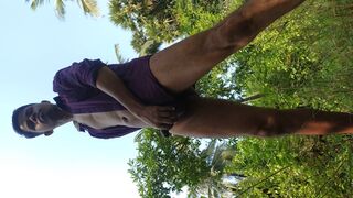 Masturbating on forest outside - 14 image