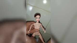 Riley my girlfriend's submissive best friend lets me fuck her on fours, blowjob, and Russian on her breasts, fetish doll, sexy toy - 15 image