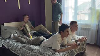 Together with My Stepfather, I Fuck My Console-playing Friends - 4 image