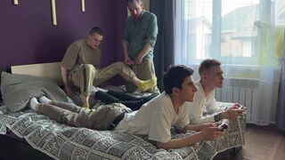 Together with My Stepfather, I Fuck My Console-playing Friends - 5 image