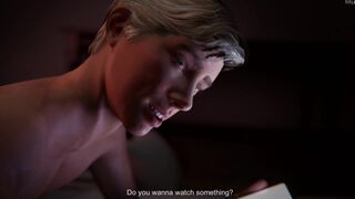 Hard, passionate sex with a friend at a party, fucked in the ass, blowjob, animation from the game - 3 image