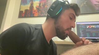 he suck my big dick after gaming - 10 image