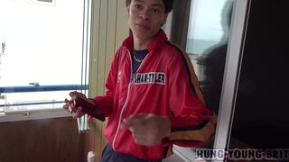 Ultimate stunning Hung young Lads take turns on Blonde cute twink with their Enormous Cocks - 3 image