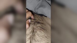 Playing with my body hair