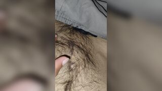 Playing with my body hair