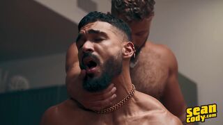 SEAN CODY - Bottom Diego Silva Strips Down Top Hayden Harding Then Rides His Hard Dick On the Floor - 13 image