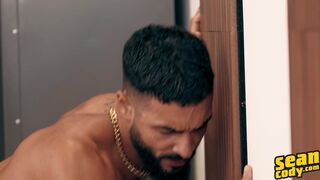 SEAN CODY - Bottom Diego Silva Strips Down Top Hayden Harding Then Rides His Hard Dick On the Floor - 6 image