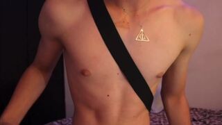 Colombian Twink masturbates in soccer shorts