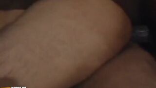 White Twink with Hat Gets Intense Anal Fuck From His Black Friend on the Bed