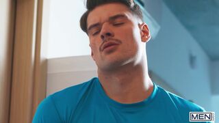 MEN - Watch Three Handsome Hunks Indulge In A Hot Threesome With Malik Delgaty, Marcus McNeil And Felix Trainor - 4 image