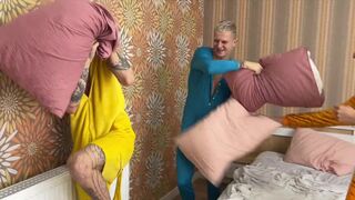 Gay Threesome - Twink Pajama Party Turns Into Passionate No-Condom Fucking - 614