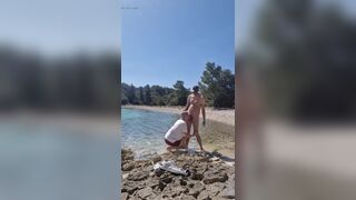 Hiker Catches a Guy Getting Naked on a Beach and He Gets His Ass Fucked by Him