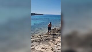 Hiker Catches a Guy Getting Naked on a Beach and He Gets His Ass Fucked by Him