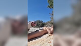 Suck, Hard Anal and Cum on a Beach Between Two Bisexual Guys - 1 image