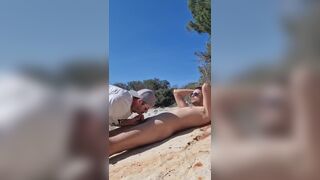 Suck, Hard Anal and Cum on a Beach Between Two Bisexual Guys - 4 image