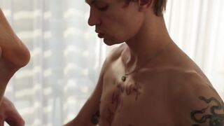Sucked a Guy's Big Dick and Took Cum in His Mouth - 12 image