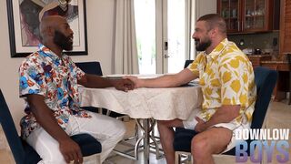 Italian Waiter Hunk Is Out Of Bananas But Seves His BIG COCK