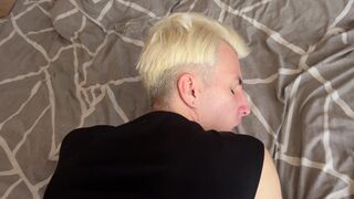 Daddy fucks cute twink hard in the mouth and fucks him wildly in the hole - 15 image