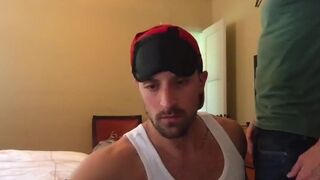 Aggressive neighbor uses cumslut's mouth and throat