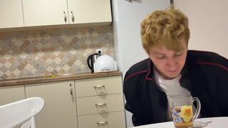 A Friend Came in, Saw Me Naked and Got an Erection - Deep Blowjob, Ass Fucking Part 1