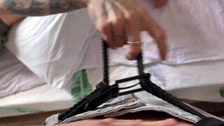 Twink Secretly Filmed His Friend Washing in the Shower for Which He Was Punished, Deep Throat Blowjob and Fucking