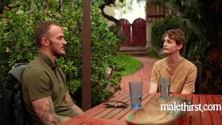 Hot muscular guys Christian Wilde and Garrett Kinsley get down and dirty with each other in a prison twink reunion