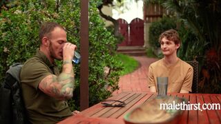 Hot muscular guys Christian Wilde and Garrett Kinsley get down and dirty with each other in a prison twink reunion