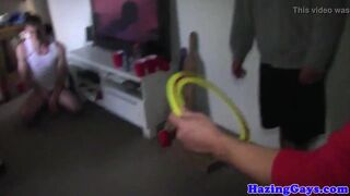 Watch these college guys get their tight asses drilled in a real college hazing