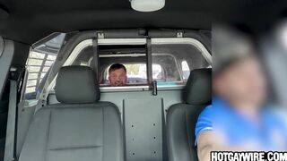 Tattooed cop JD Phoenix goes wild with Scott DeMarco's thick cock in hot bareback action!