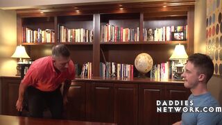 Watch Matthews & Cole Blue dominate and cheat at their office desk - 3 image