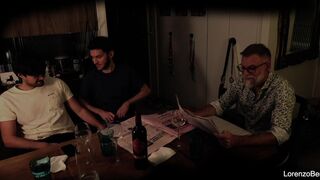 Leandro Bellmer & Lorenzo Bernini's wild bisexual roleplay with a grandpa in front of them - 12 image