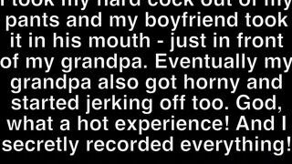 Leandro Bellmer & Lorenzo Bernini's wild bisexual roleplay with a grandpa in front of them - 2 image