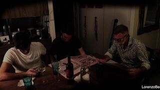 Leandro Bellmer & Lorenzo Bernini's wild bisexual roleplay with a grandpa in front of them - 5 image