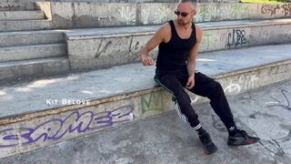 Falcon Al and Kit Belove get intense anal sex from a guy they met on an app while his friend watches