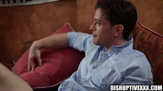 Johnny Donovan's bareback anal pounding of college boy's tight ass