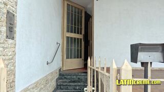 Camilo Caba and Blu Twink get their tight asses wrecked by a hot Latina in public