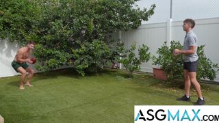 Stepuncle & Jack Valor team up to suck and fuck their stepuncle's big dick - 3 image